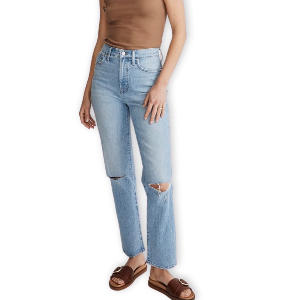 Madewell The Perfect Vintage Straight Jean in Westanna Wash NJ180 W 28” - Picture 11 of 16